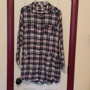 Button down shirt dress